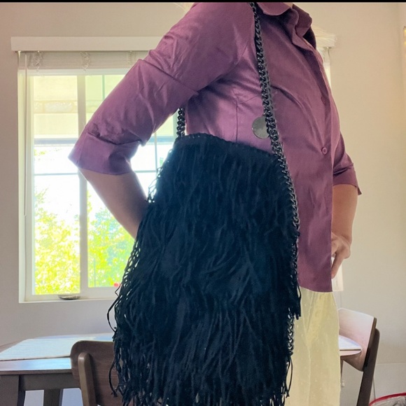 RARE RARE ..Stella McCarthy Falabella GORGEOUS SUEDE PURSE🖤 - Picture 10 of 10